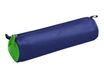 Clairefontaine - Trousse ronde - cuir - bicolore bleu/vert