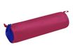 Clairefontaine - Trousse ronde - cuir - bicolore bleu/fuchsia