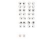 Maildor - 1 feuille gommettes yeux