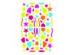 Maildor - 4 feuilles gommettes multiformes - coloris assortis