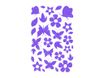 Maildor - 2 feuilles gommettes fleurs - violet