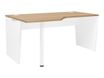 Bureau compact 90° à gauche YES ! - 160 cm - Pieds panneaux fixes - Chêne