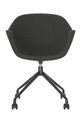 Lot de 2 chaises GANT - avec accoudoirs - anthracite