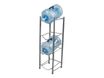 CEP - Rack à étagère pour 4 bonbonnes d'eau - gris métal