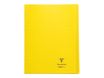 Clairefontaine Koverbook - Cahier polypro 24 x 32 cm - 48 pages - petits carreaux (5x5 mm) - jaune
