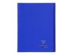 Clairefontaine Koverbook - Cahier polypro 24 x 32 cm - 48 pages - petits carreaux (5x5 mm) - bleu