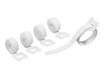 DURABLE CAVOLINE Grip Tie - 5 attaches-câble auto-agrippant - 20cm x 1cm - blanc