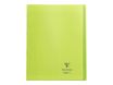 Clairefontaine Koverbook - Cahier polypro 24 x 32 cm - 48 pages - grands carreaux (Seyes) - vert