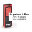 Tampon de poche personnalisé avec 5 lignes de texte - zone d'impression 47 x 18 mm - Trodat Pocket Printy 9512