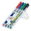 4007817304549-STAEDTLER LUMOCOLOR 316 - Pack de 4 marqueurs non permanents - pointe fine - couleurs assorties-P_3164_4-1