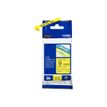 4977766052283-Brother TZe621 - Ruban d'étiquettes auto-adhésives - 1 rouleau (9 mm x 8 m) - fond jaune écr-P_9621_2-2
