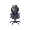 3701338800733-Fauteuil gamer POPER-T - accoudoirs réglables - noir et bleu-Arrière-4