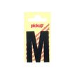 PICKUP LETTERING MONO Nobel - Zelfklevend etiket - voorgedrukt: M - matzwart