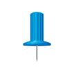 Exacompta - Punaises - 10 mm kop diameter, 7 mm naald - lichtblauw - pak van 25 - met automaat