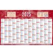 CBG Bleu & rouge 228 - Bankkalender - wandmontage - January 2020-January 2021 - 13 maanden per pagina - 430 x 650 mm - met datum