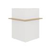 3483600772794-Banque d'accueil en angle à 90° ZOOM - L85 x H74 x P85 - chêne structuré-Avant-0