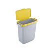 4005546108933-Durable - Couvercle de poubelle 60L - jaune-Angle gauche-1