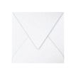 Pollen - Enveloppe - 165 x 165 mm - puntig - open zijkant - afdrukbaar - iriserend wit - pak van 20