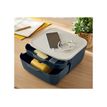 4002432124770-Leitz Cosy - Bloc de classement plastique - 2 tiroirs - gris-Angle droit-5
