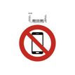 3130630670148-Exacompta - Pictogramme - utilisation des téléphones portables interdite - 100 x 100 mm - rouge-Avant-0