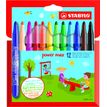 STABILO Power max - 12 Feutres - pointe large - couleurs assorties