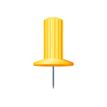 Exacompta - Punaises - 10 mm kop diameter, 7 mm naald - geel - pak van 25 - met automaat