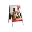 0400793542204-Promocome - Chevalet de sol 60 x 80 cm - usage extérieur - double face-Avant-0