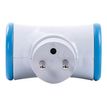3760110685555-WATT & CO - Multiprise biplite rotative - blanc/bleu-Arrière-1