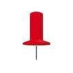 Exacompta - Punaises - 10 mm kop diameter, 7 mm naald - rood - pak van 25 - met automaat