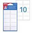 Agipa Etiquettes - Permanente kleeflaag - wit - 20 x 32 mm 70 etiket(ten) (7 vel(len) x 10) etiketten
