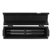 3664447136134-Oberthur Belgrade - Parure de stylo plume et roller - anthracite-Avant-0