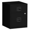 0000012120079-Caisson mobile métallique monobloc - H52 x L41 x P40 cm - 2 tiroirs - noir--0