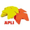 3270241239102-Apli Agipa - 10 flèches fluo effaçables - jaune/orange - 24 x 32 cm--0