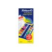 4012700720856-Pelikan 735 K/12 - peinture - noir, jaune, orange, violet, bleu d'outremer, Sienne brulée, bleu vert, jaune vert, ocre jaune, bleu cyan, blanc de Chine, rouge mag-Avant-0