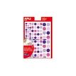 APLI kids - Decoratiesticker - 6 vellen - roze, lila - niet permanent (pak van 624)