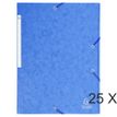 Exacompta - 25 Chemises à rabats maxi capacity - bleu