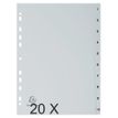 3130630017103-Exacompta - Pack de 20 intercalaires 10 positions numériques - A4 - gris--0