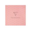 3329682238288-Clairefontaine Knalt - emballage cadeau - 35 cm x 5 m - Rose floral - papier kraft - 1 rouleau-Gros plan-3