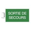 3130630670032-Exacompta - Panneau de signalisation adhésif - Sortie de secours - 200 x 110 mm - vert-Avant-0