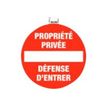 3130630671008-Exacompta - Panneau de signalisation adhésif - Propriété privée / défense d'entrée - 30 cm d-Avant-0
