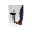 4005546301976-Durable - Poubelle à pédale 12L - acier inoxydable-Angle gauche-3