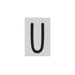 8711234003027-Pickup Déco Mila - Étiquette autocollante 60 mm - Lettre U - noir-Avant-0
