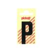 2012349362860-Pickup - Étiquette autocollante - 150 mm - Lettre P - noir mat-Avant-0