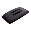 7318080497751-Durable - Couvercle pour poubelle 60L - poignée moulée - noir-Angle gauche-0