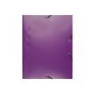 Exacompta Opaque - Map met 3 flappen - A4 - voor 150 vellen - paars