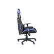3701338800733-Fauteuil gamer POPER-T - accoudoirs réglables - noir et bleu-Gauche-5