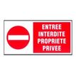 40380056-Pickup - Plaque de signalisation - 300 x 150 mm - entrée interdite-Avant-0