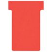Nobo - T-kaart - 4.85 x 8.5 cm - Formaat 2 - rood (pak van 100) - voor P/N: 1900393, 1900398, 1900403