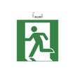 3130630670025-Exacompta - Pictogramme - évacuation (flèche gauche) - 200 x 200 mm - vert-Angle gauche-0