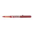 Pilot V Ball - Rollerbalpen - rood - 0.5 mm - extra fijn